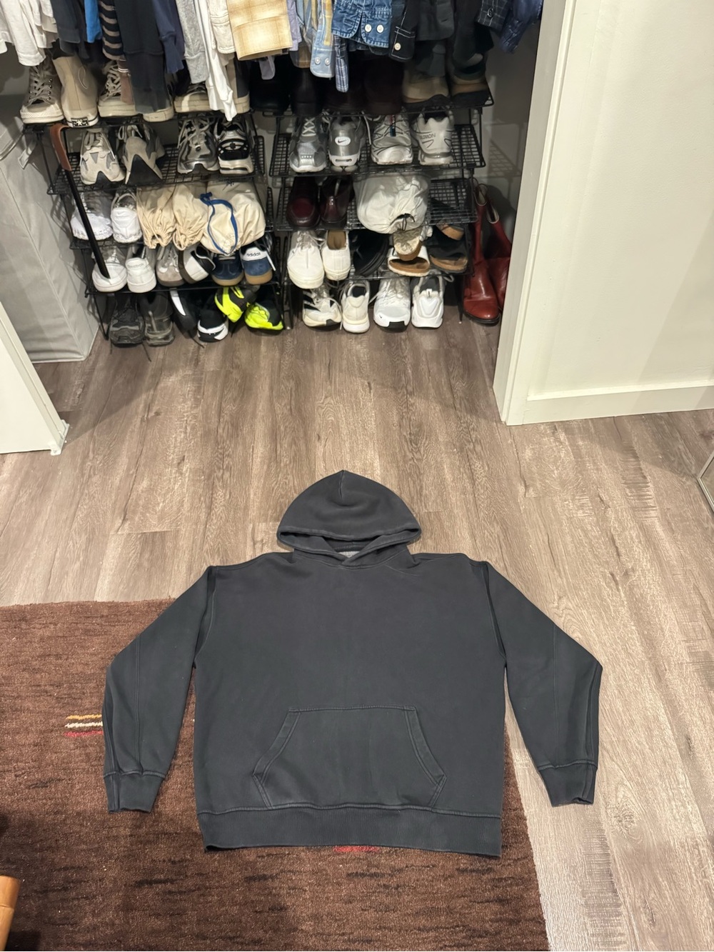 Abercrombie & Fitch Black Essentials Popover Hoodie